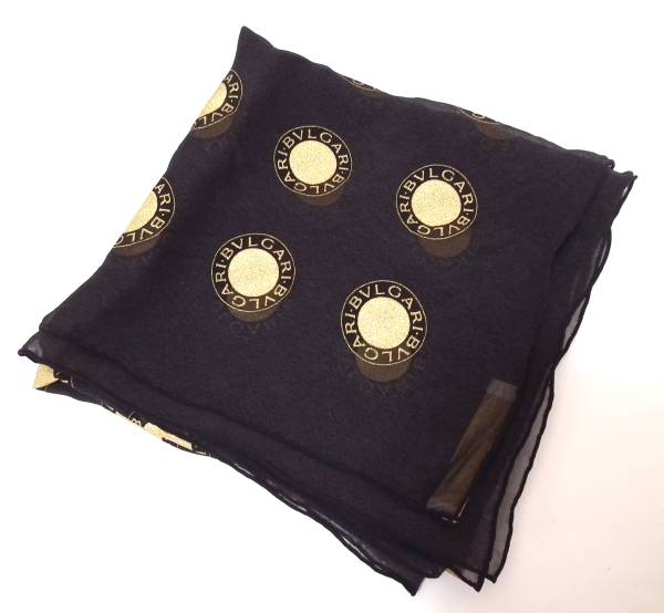 ブルガリ スカーフ シルク ブラック ブルガリブルガリ シフォン ゴールド 黒 ｂｖｌｇａｒｉの通販はau Pay マーケット ブランディール