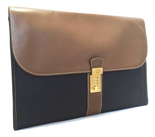 ダンヒル ブリーフケース 書類ケース ドキュメントケース ブラウン 茶色 レザー ｄｕｎｈｉｌ ダンヒル ブリーフケース 書類ケース ドキュメントケース ブラウン