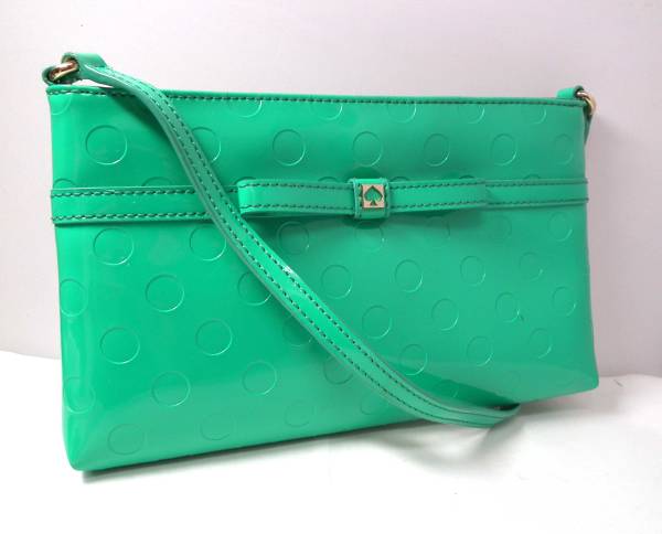 ケイトスペード ショルダーバッグ グリーン エナメル 斜め掛け ポシェット Kate Spade 緑 中古の通販はau Pay マーケット ブランディール