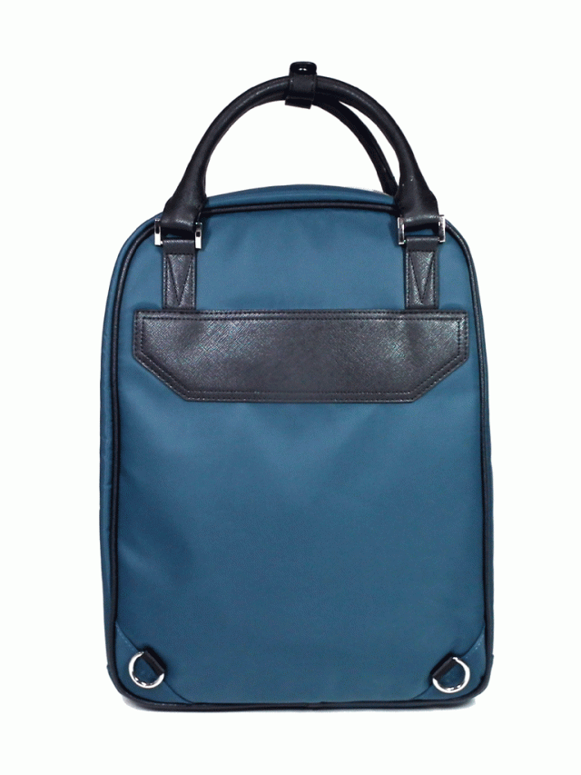 未使用 Jeff Banks ジェフバンクス ２way リュックサック バックパック 縦型 ビジネスバッグ ブリーフケース ターコイズ ナイロン メンズの通販はau Pay マーケット ブランディール