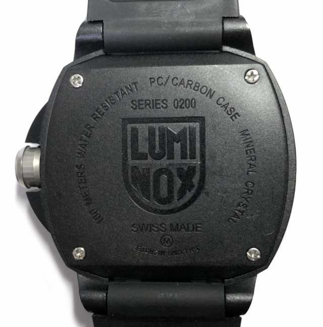 美品 ルミノックス 時計 SENTRY 0200シリーズ 0201 ブラックアウト 
