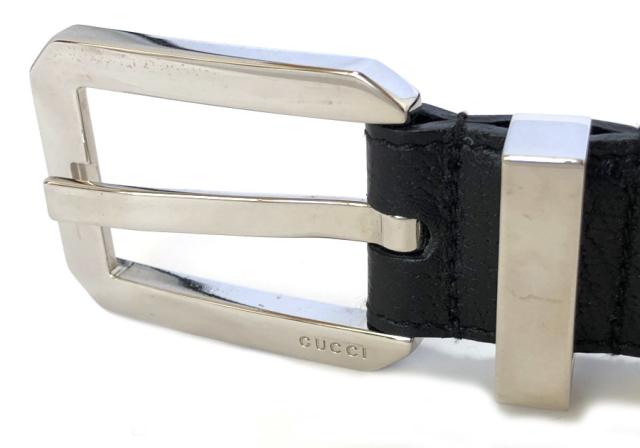 グッチ ベルト レザー Ggキャンバス 回転式 リバーシブル ブラック 黒 34 Gucci メンズ レディース Gucci シルバーバックルの通販はau Pay マーケット ブランディール