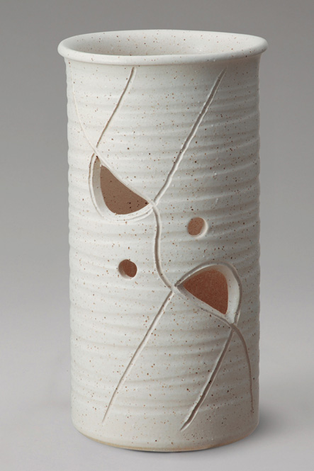 傘立て 信楽焼 かすみ透し傘立   傘立 陶器    彩り屋の通販は 14,770円