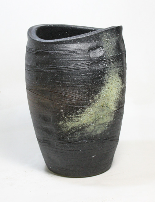 傘立て 信楽焼 窯変たわみ傘立   傘立 陶器    彩り屋_