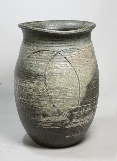 傘立て 信楽焼 古陶白窯変傘立   傘立 陶器    彩り屋_