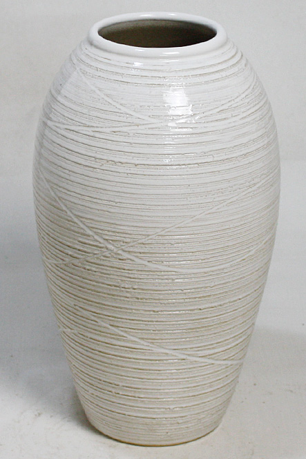 12号 白窯変コンガ花入 信楽焼 陶器 花入れ 花器 花入 花瓶 彩り屋_