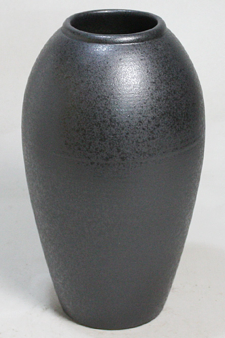 12号 黒釉コンガ花入 信楽焼 陶器 花入れ 花器 花入 花瓶 彩り屋_