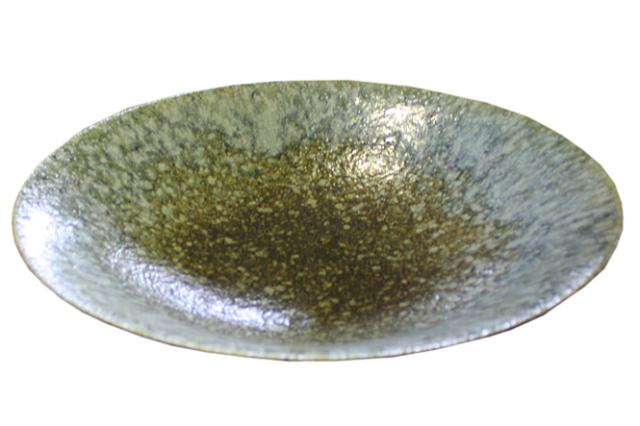 13号 古窯変ソリ水盤 信楽焼 陶器 花器 花入 花瓶 彩り屋