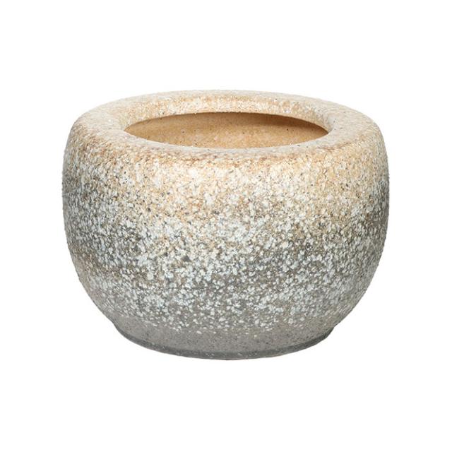 白砂火鉢 13号 信楽焼 伝統の火鉢 白砂 陶器 彩り屋