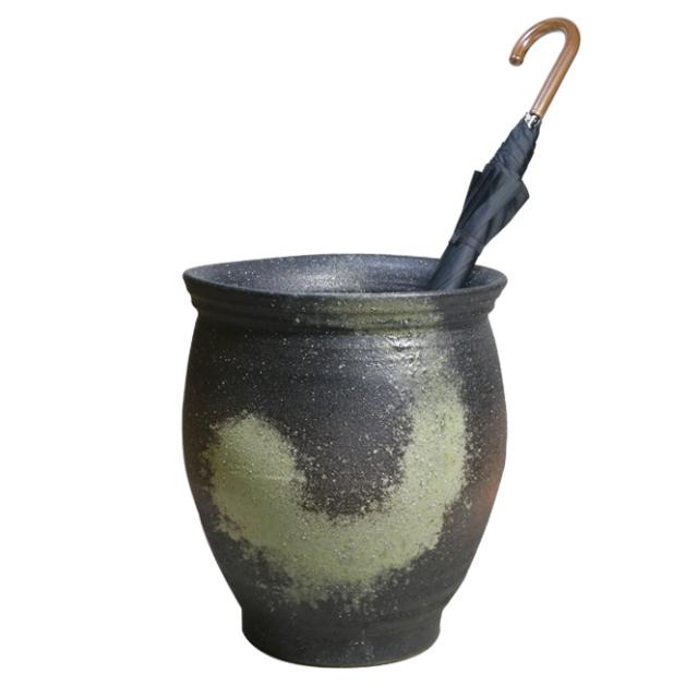 傘立て 信楽焼 窯変壺型傘立 傘立 陶器 彩り屋_
