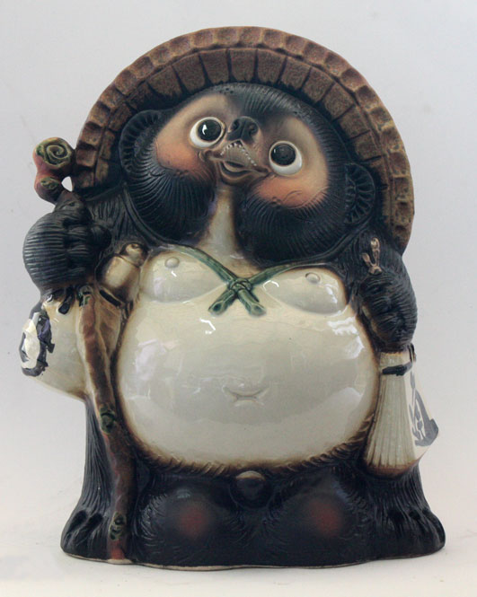 信楽焼 魔除け狸 シーサー狸 (2匹セット)狸 タヌキ たぬき