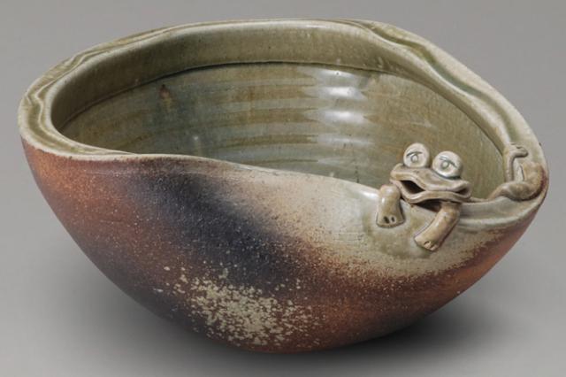 蛙付めだか鉢 信楽焼 睡蓮鉢 めだか鉢 水鉢 金魚鉢 メダカ鉢 ビオトープづくりに 水連鉢 すい 9,382円