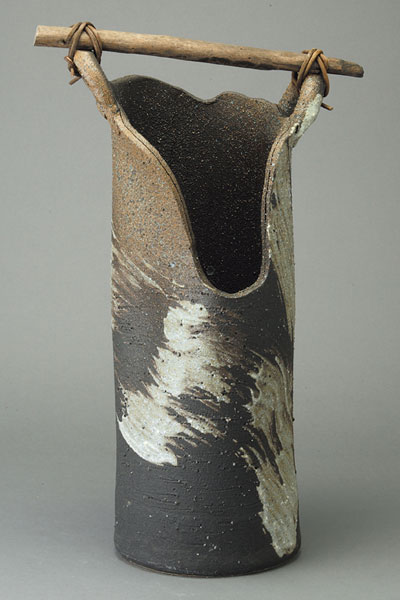 流木花入   信楽焼 陶器 花入れ 花器 花入 花瓶    彩り屋_