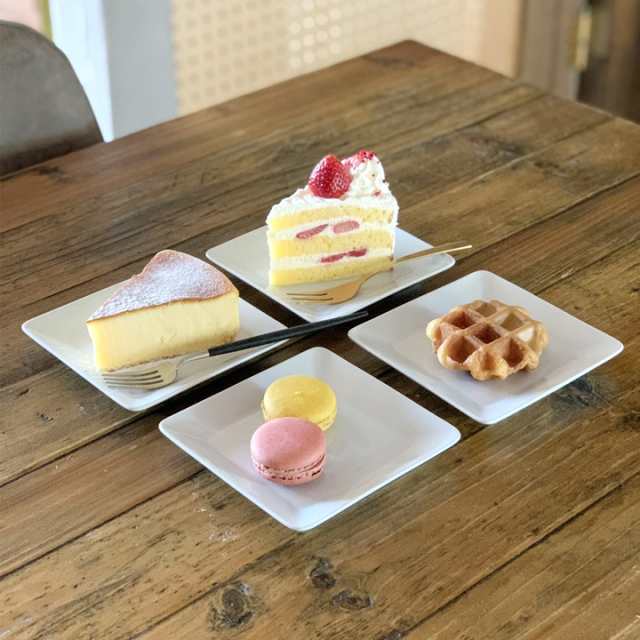 アウトレットセール】スクエア 取皿 ケーキ皿 四角 お菓子皿 シンプルな小皿 お皿 ミニプレート 洋食器 ポーセリンアート カフェ風 カの通販はau  PAY マーケット - 窯元 ロングアイランド