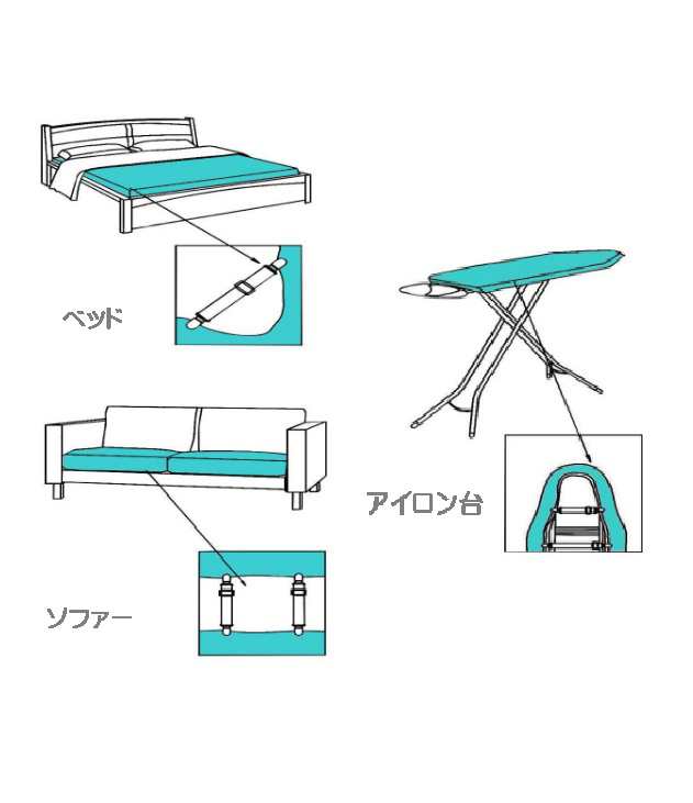 ベッド シーツクリップ 4個セット 乱れ ズレ防止 滑り止め 固定 長さ調節 伸縮 ソファー パッド 布団 カバー 簡単  介護dar-seetcliの通販はau PAY マーケット - 雑貨やぁ！com