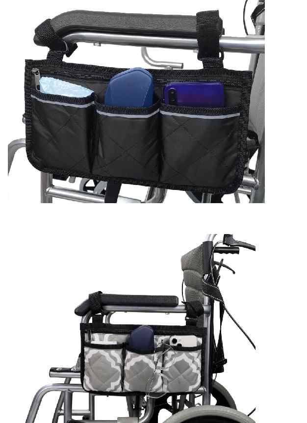 幸せなふたりに贈る結婚祝い 歩行器 車椅子 アームレスト 収納ポーチ サイドバッグ ウォーカー 収納