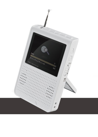 VERSOS ポータブルテレビ／ラジオ 防災テレビ 録画機能付 ポータブル ワンセグテレビ 携帯テレビ 乾電池対応 USB充電 2.8インチ AM FM