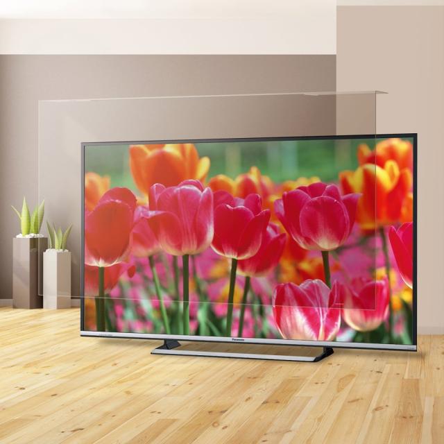 【送料無料・代引不可】液晶テレビ保護パネル ブルーライトカット　テレビフィルター 反射軽減タイプ 52型 52インチ　EAV-566-52