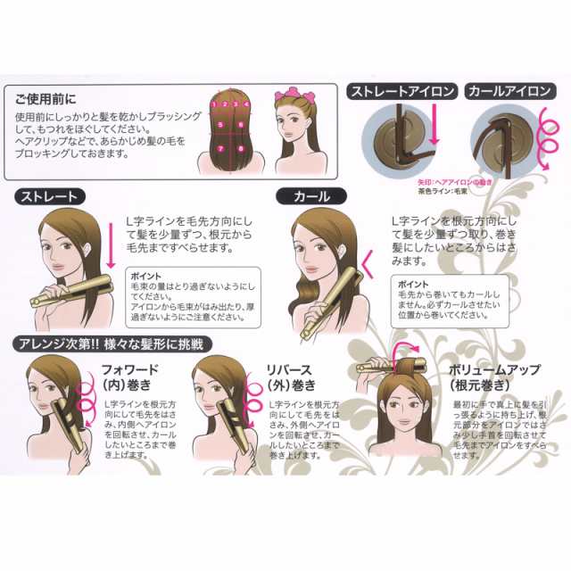 Prostyle 2WAY Hair Iron ヘアアイロン ストレート/カール両用の2WAY 
