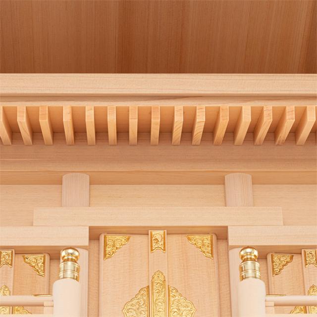 神棚 箱組三社宮 板葺 B型 中〈F-7〉