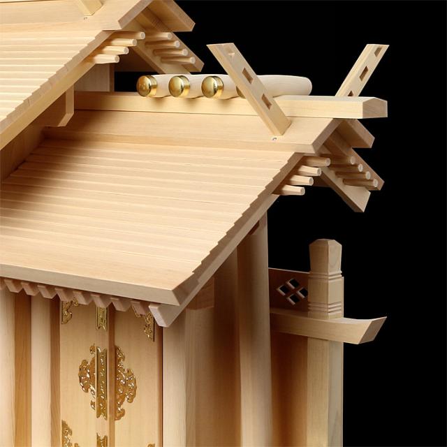 神棚 板葺三社宮 屋根違 特特大〈I-4〉