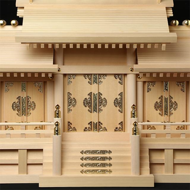 神棚 板葺三社宮 屋根違 特特大〈I-4〉
