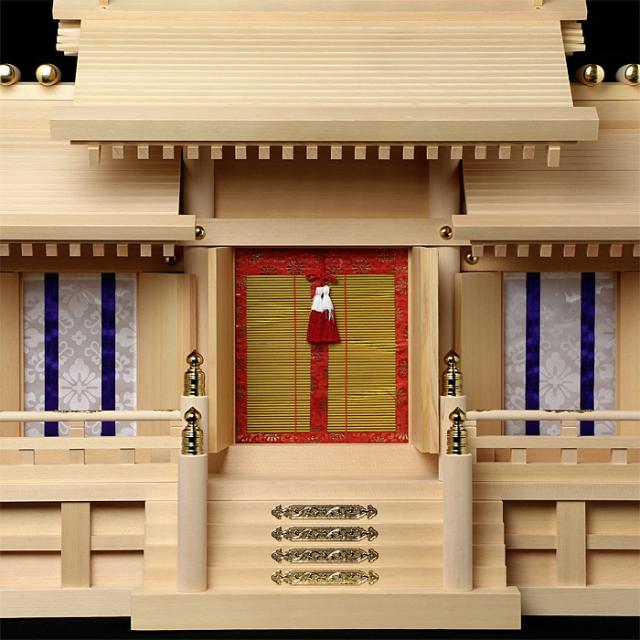 神棚 板葺三社宮 屋根違 特特大〈I-4〉