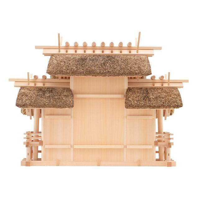 茅葺神棚 神棚 茅葺三社宮 屋根違 大〈K-4〉