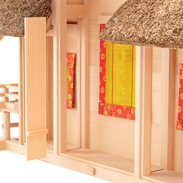 茅葺神棚 神棚 茅葺き一社 大 - 神棚神具の専門店 神棚の里【公式】