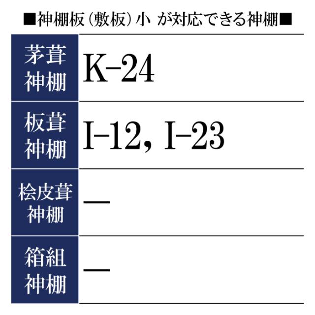 神棚板（敷板） 木曽桧製 小 （幅460mm×奥行き300mm×厚み23〜24mm）