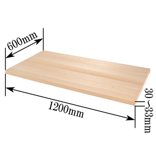 神棚板（敷板） 木曽桧製 特特大 （幅1200mm×奥行き600mm×厚み30〜33mm）