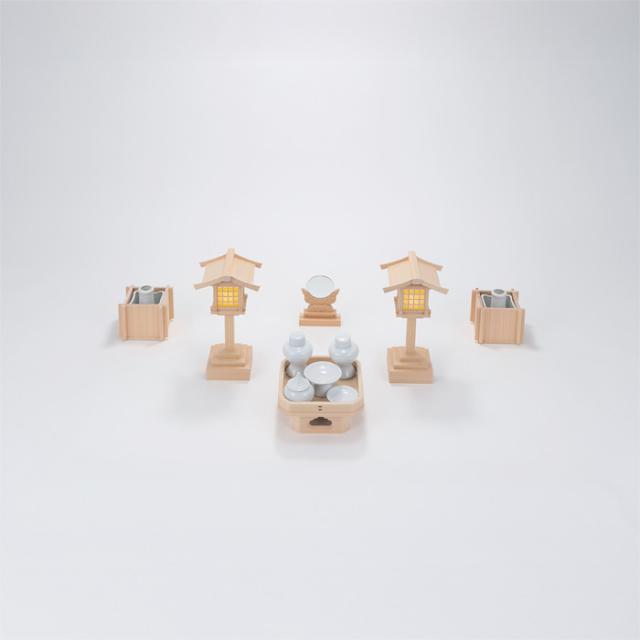 【神具セット】 神具ハーフセット（中）