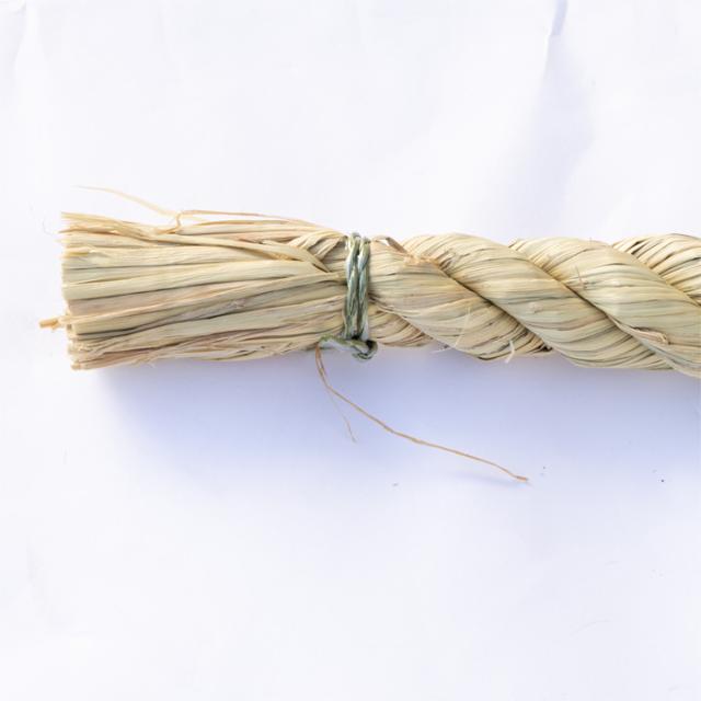 しめ縄 藁製 棒〆 長2.5m×径4cm 房3本付 No.28