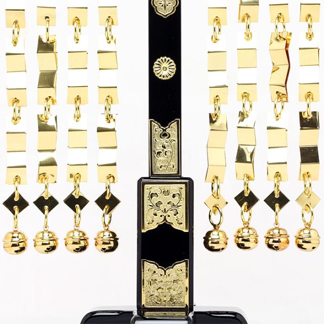 釣下型金幣　１尺 神社　小さなキズあり 釣下型金幣 1尺 神社 小さなキズあり