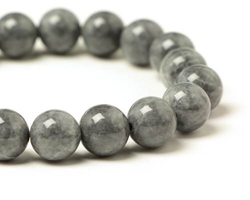 ブレスレット 糸魚川翡翠（いといがわひすい）4A 10φ 19玉 No.8