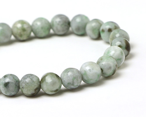 糸魚川　翡翠 ブレスレット 糸魚川翡翠（いといがわひすい）4A 8φ 23玉 No.7