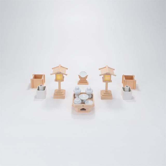 【神具セット】 神具ハーフセット（中）