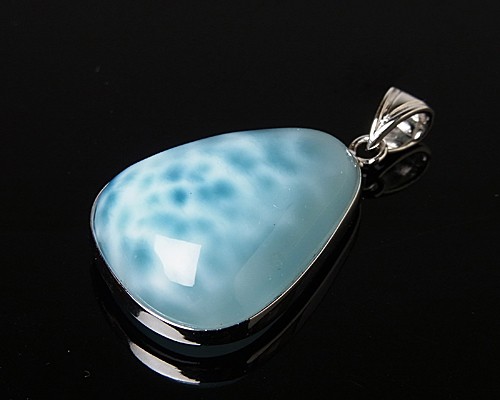 ◇鑑別書付き◇ ラリマー ペンダントトップ 石部分約23×17mm、約8.87