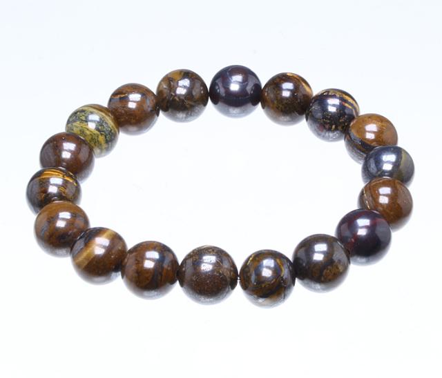 ブレスレット アイアンタイガーアイ10φ 18玉 No.1 5,225円
