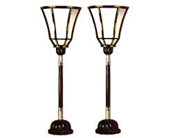 燈台 黒塗菊座台 75cm（電装付）