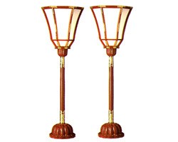 燈台 朱塗菊座台 60cm（電装付）