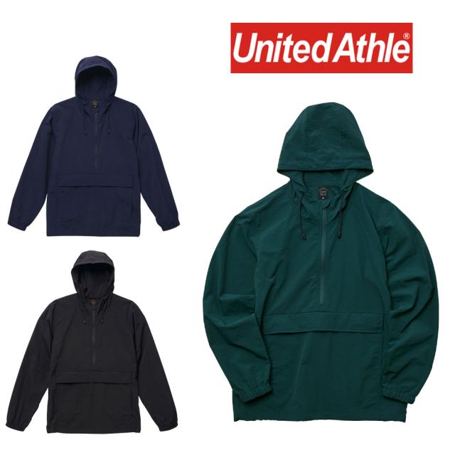 United Athle ユナイテッドアスレ コットンライク ナイロン アノラック パーカ 一重 パーカー マウンテンパーカー メンズ 721101 7211-01◆取寄せ