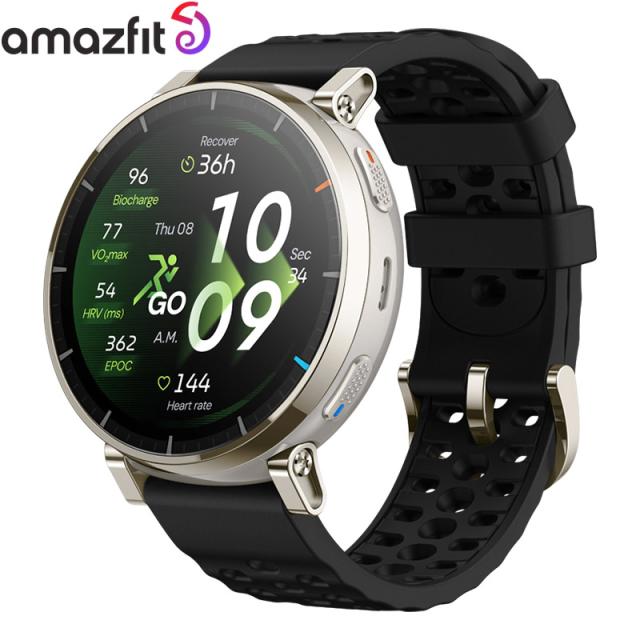アマズフィット Amazfit アクティブスリー プレミアム Active 3 Premium アペックスシルバー ブラック メンズ スマートウォッチ SP170082-C248_1