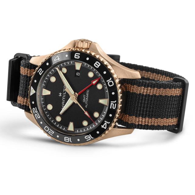 ハミルトン カーキ ネイビー スキューバ GMT オート ブロンズ 43mm メンズ 腕時計 時計 自動巻き 正規品 H82565930_5