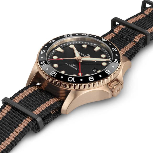 ハミルトン カーキ ネイビー スキューバ GMT オート ブロンズ 43mm メンズ 腕時計 時計 自動巻き 正規品 H82565930_6