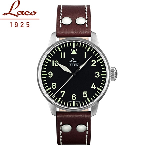 無金利ローン可 ラコ Laco 42mm 自動巻 パイロット PILOT 861688 Augsburg アウクスブルク ミリタリー ヴィンテージ メンズ 腕時計_1