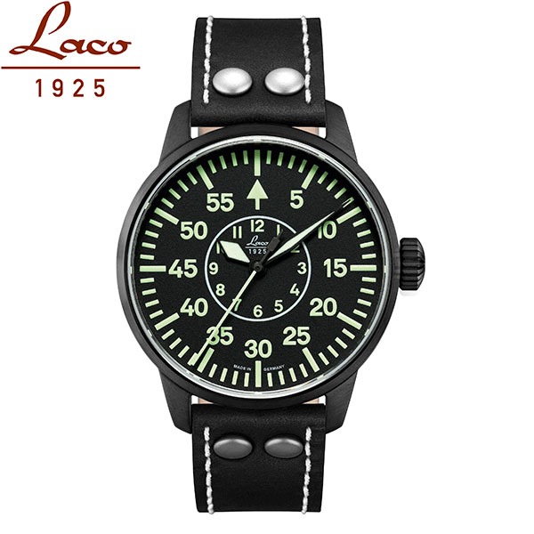 無金利ローン可 ラコ Laco 42mm 自動巻 パイロット PILOT 861760 Bielefeld ビーレフェルト ミリタリー ヴィンテージ メンズ 腕時計_1