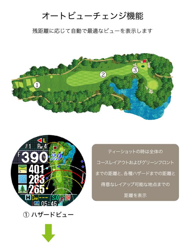 ショットナビ ゴルフ Shot Navi インフィニティ タッチ INFINITY Touch メンズ ウォッチ 腕時計型 GPSナビ 日本製 スマートウォッチ_7