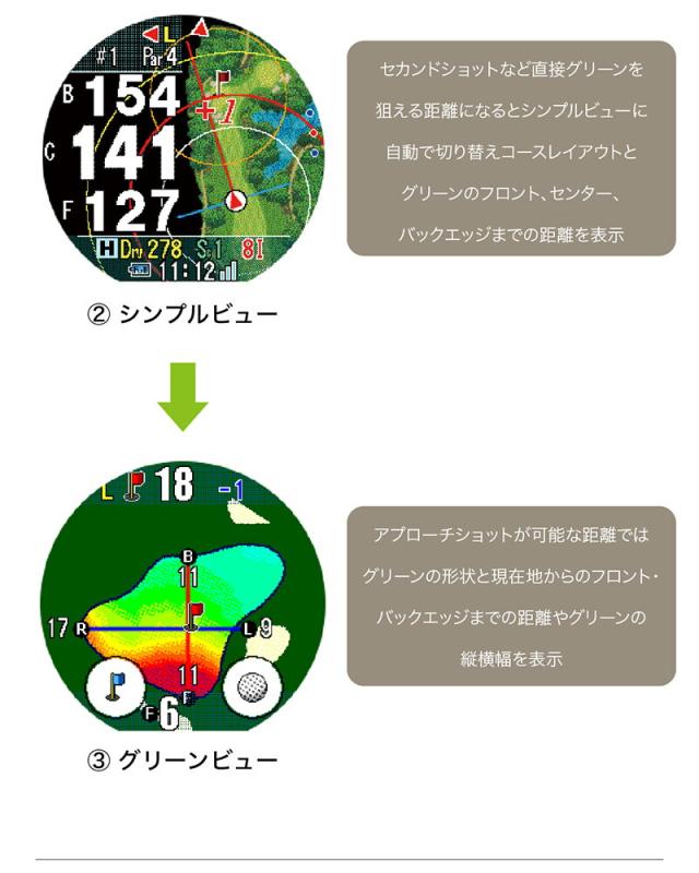 ショットナビ ゴルフ Shot Navi インフィニティ タッチ INFINITY Touch メンズ ウォッチ 腕時計型 GPSナビ 日本製 スマートウォッチ_8