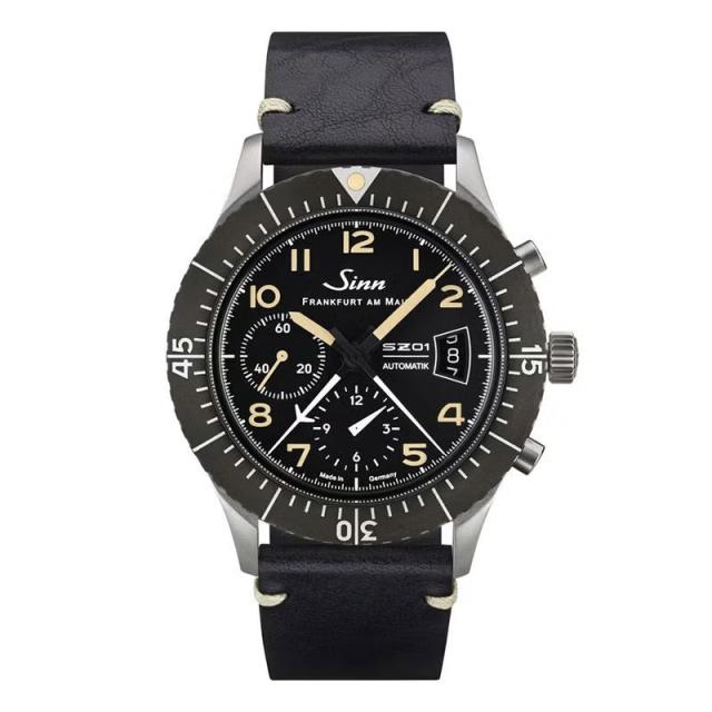 無金利ローン可ジン Sinn 156.1.E メンズ 腕時計 替えベルト付 時計 自動巻き クロノグラフ 正規品 時計 ドイツ製 ウォッチ_4
